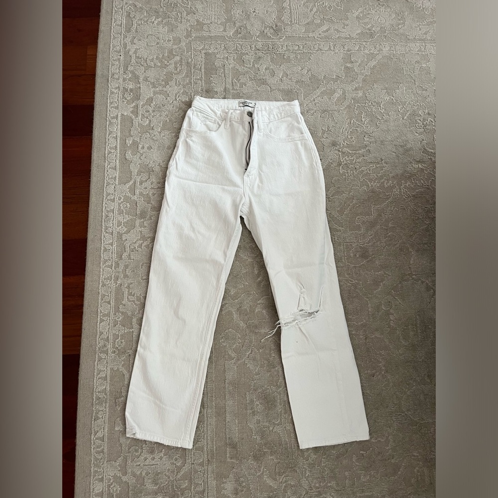 Abercombie Ankle Straight Ultra High Rise Jean